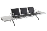 CLP 3er Wartebank Terminal Kunstleder mit Tische