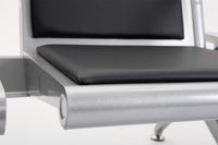CLP 3er Wartebank Terminal Kunstleder mit Tische – Produktabbildung 6