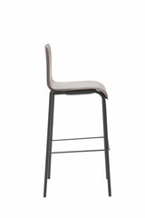 CLP Barhocker Kado Kunstleder Square Flach schwarz – Produktabbildung 6