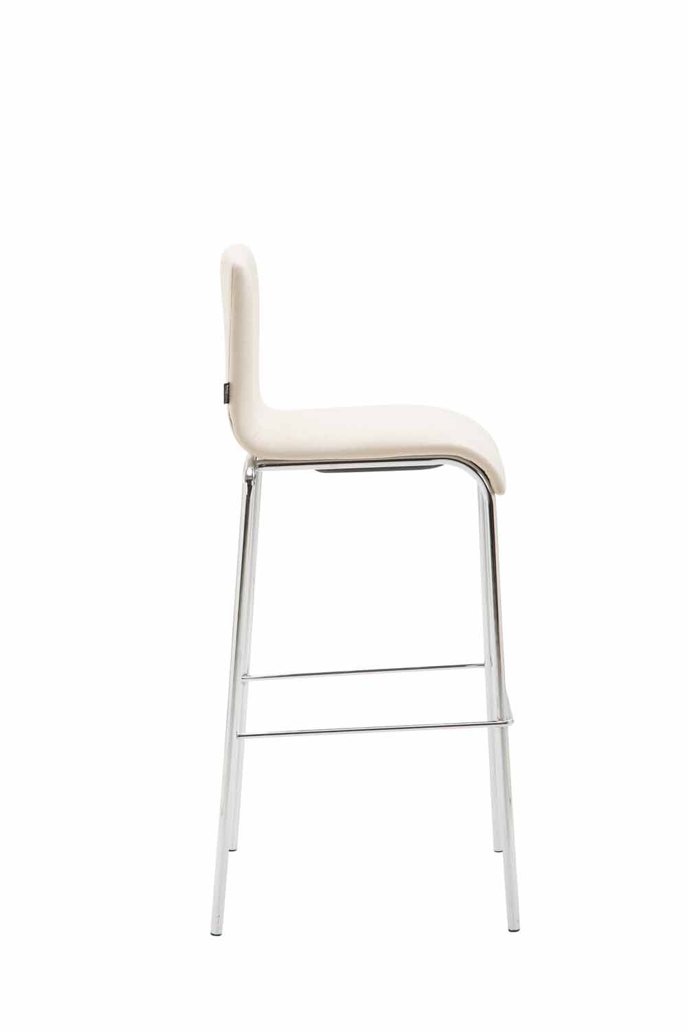CLP Barhocker Kado Stoff Rund Flach chrom – Produktabbildung 6