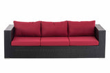 CLP 3er Sofa Casablanca rubinrot – Produktabbildung 9