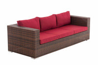 CLP 3er Sofa Casablanca rubinrot – Produktabbildung 2