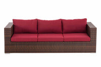 CLP 3er Sofa Casablanca rubinrot – Produktabbildung 3