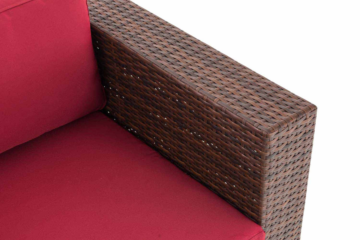CLP 3er Sofa Casablanca rubinrot – Produktabbildung 5