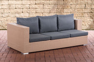 CLP 3er Sofa Provence eisengrau