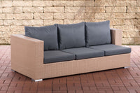 CLP 3er Sofa Provence eisengrau
