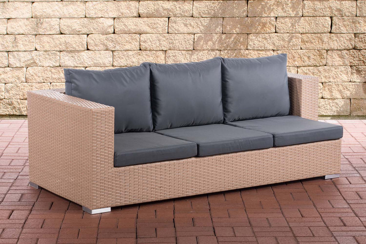 CLP 3er Sofa Provence eisengrau