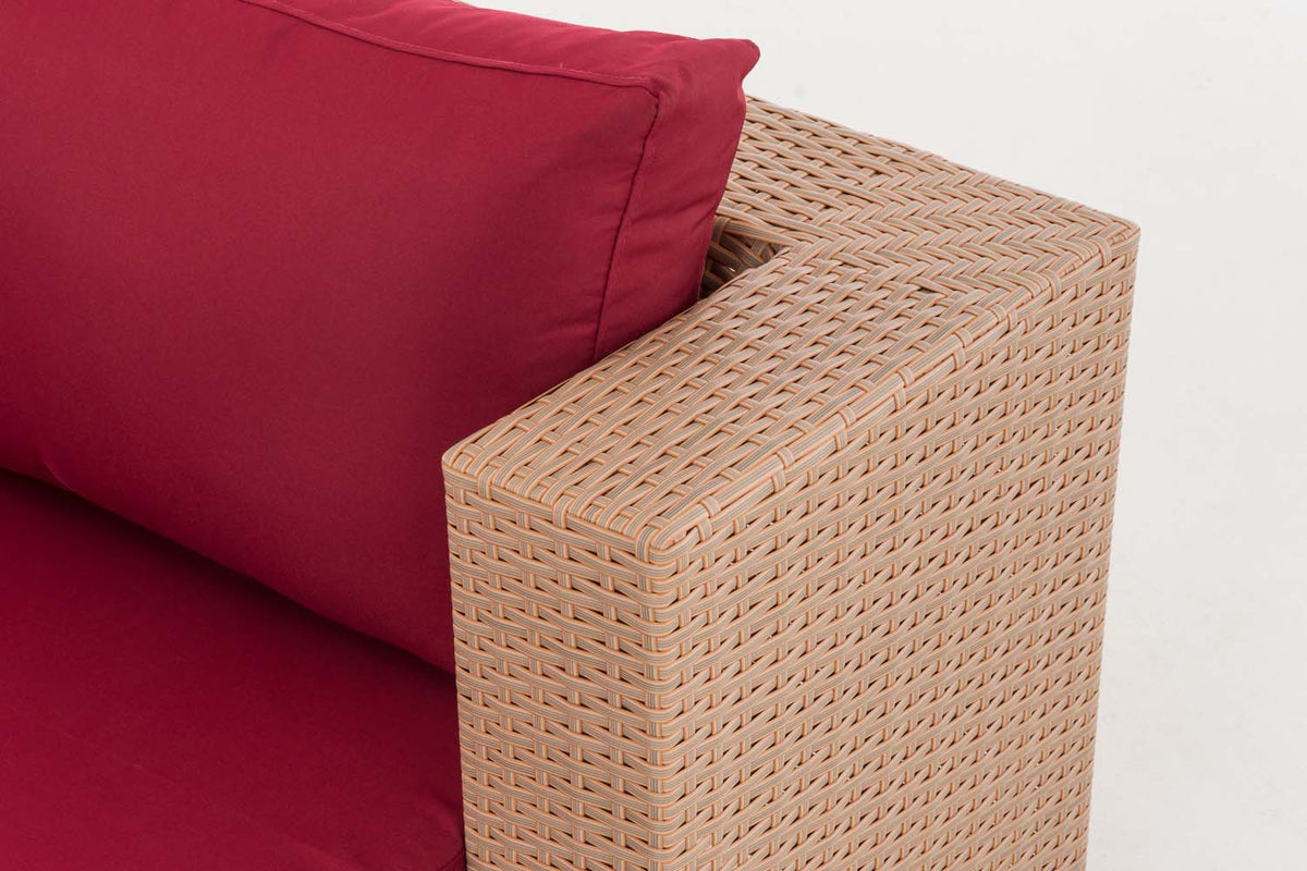 CLP 3er Sofa Provence rubinrot – Produktabbildung 5