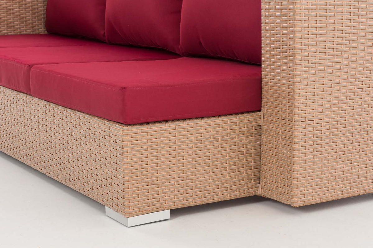 CLP 3er Sofa Provence rubinrot – Produktabbildung 7