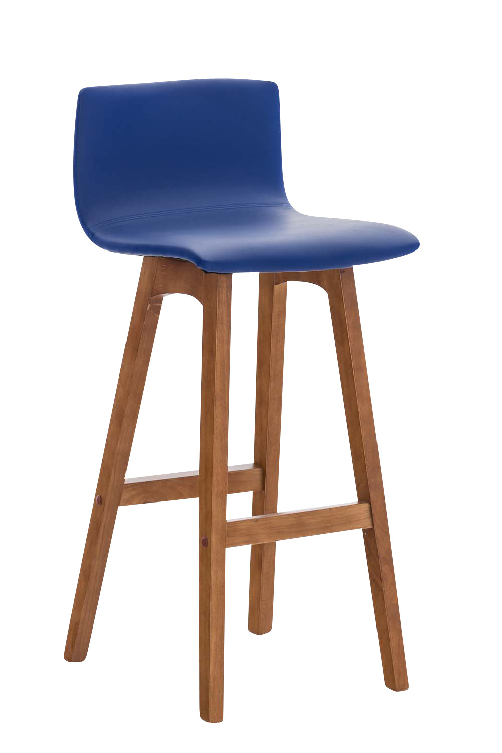 CLP 2er Set Barhocker Taunus Kunstleder walnuss – Produktabbildung 2