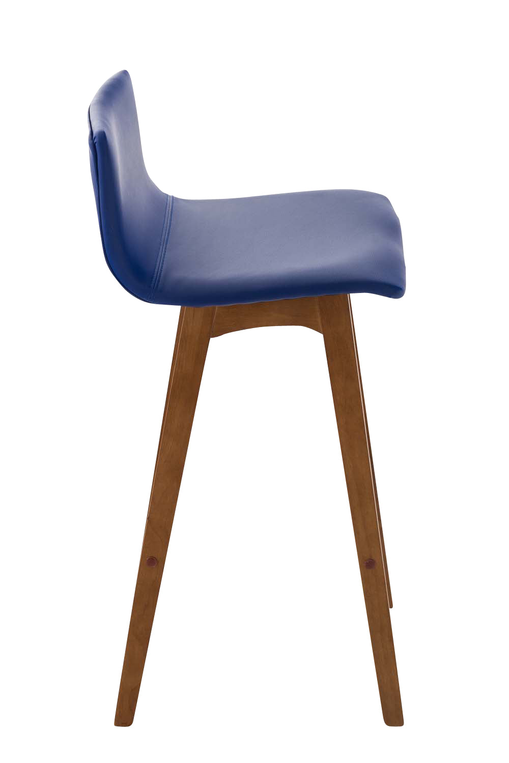 CLP 2er Set Barhocker Taunus Kunstleder walnuss – Produktabbildung 3