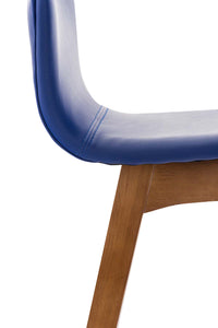 CLP 2er Set Barhocker Taunus Kunstleder walnuss – Produktabbildung 4