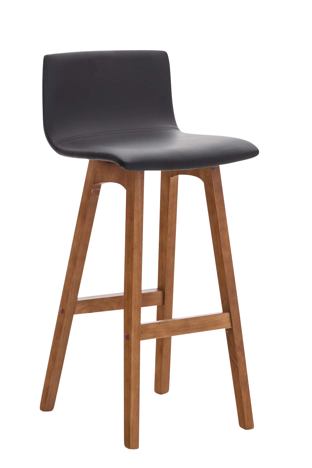 CLP 2er Set Barhocker Taunus Kunstleder walnuss – Produktabbildung 7