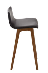 CLP 2er Set Barhocker Taunus Kunstleder walnuss – Produktabbildung 8