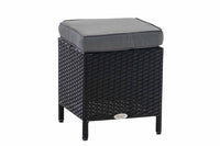 CLP Hocker Vilato Flachrattan, eisengrau – Produktabbildung 8