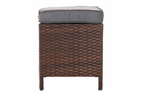 CLP Hocker Vilato Flachrattan, eisengrau – Produktabbildung 3