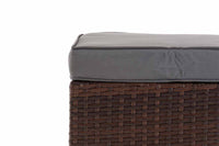 CLP Hocker Vilato Flachrattan, eisengrau – Produktabbildung 5