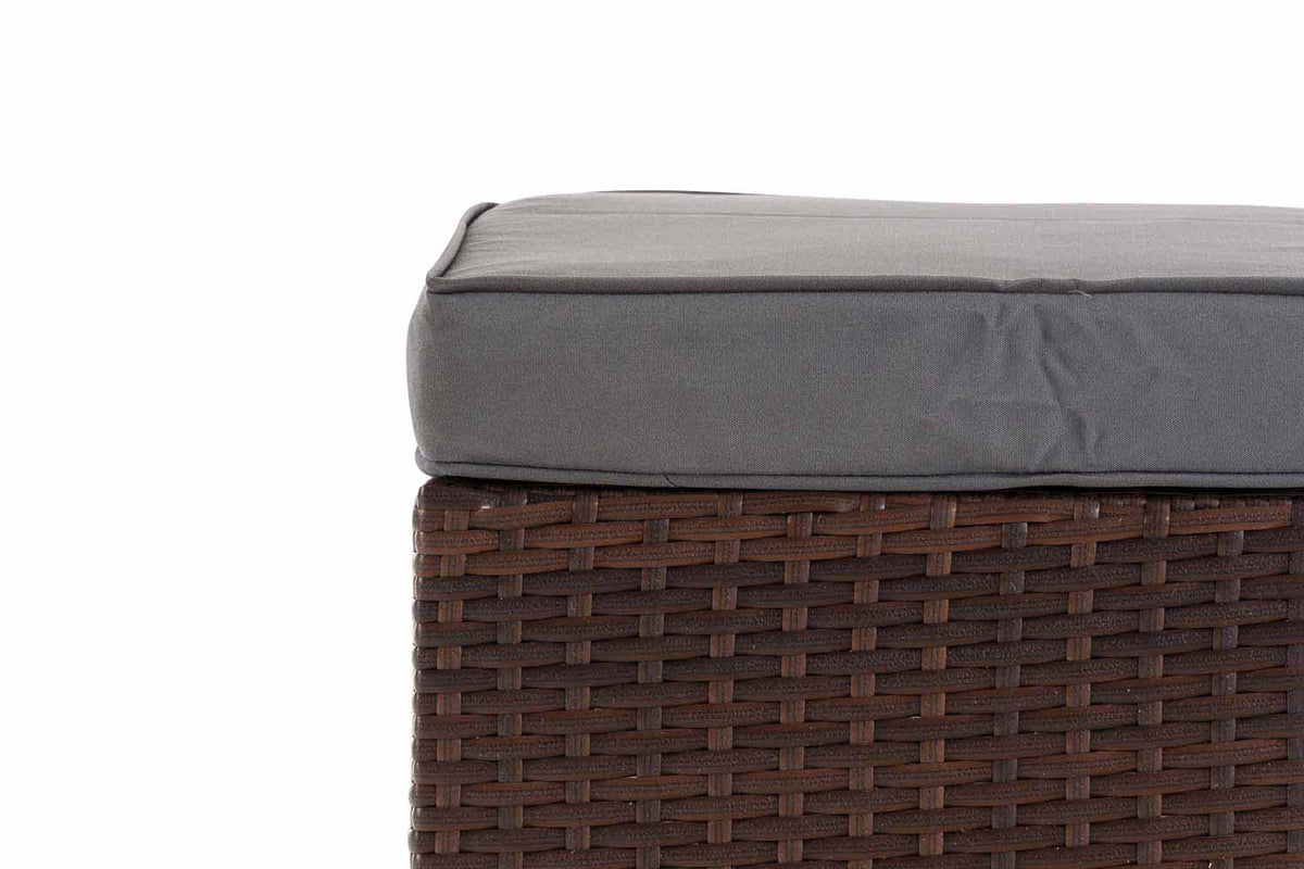 CLP Hocker Vilato Flachrattan, eisengrau – Produktabbildung 5