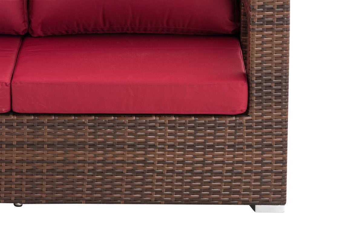 CLP 2er Sofa Honolulu rubinrot – Produktabbildung 5