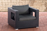 CLP Polyrattan Garten Sessel Honolulu anthrazit – Produktabbildung 6