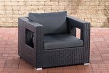 CLP Polyrattan Garten Sessel Honolulu eisengrau – Produktabbildung 6