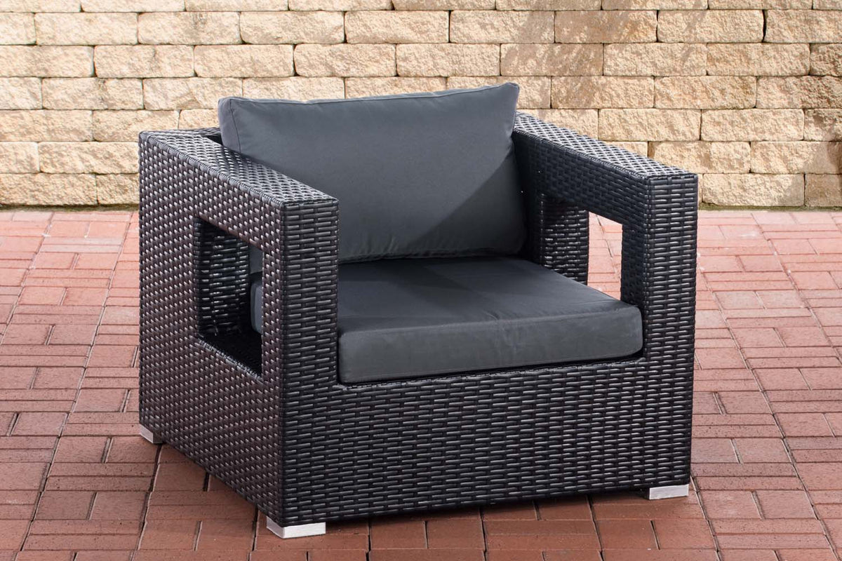CLP Polyrattan Garten Sessel Honolulu eisengrau – Produktabbildung 6