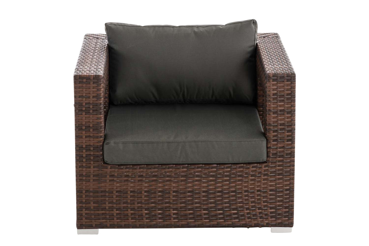 CLP Polyrattan Garten Sessel Honolulu anthrazit – Produktabbildung 2