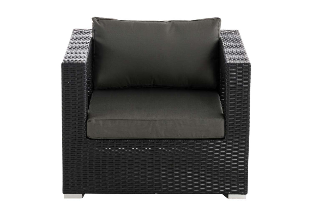 CLP Polyrattan Garten Sessel Honolulu anthrazit – Produktabbildung 7