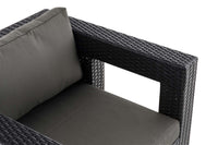 CLP Polyrattan Garten Sessel Honolulu anthrazit – Produktabbildung 9