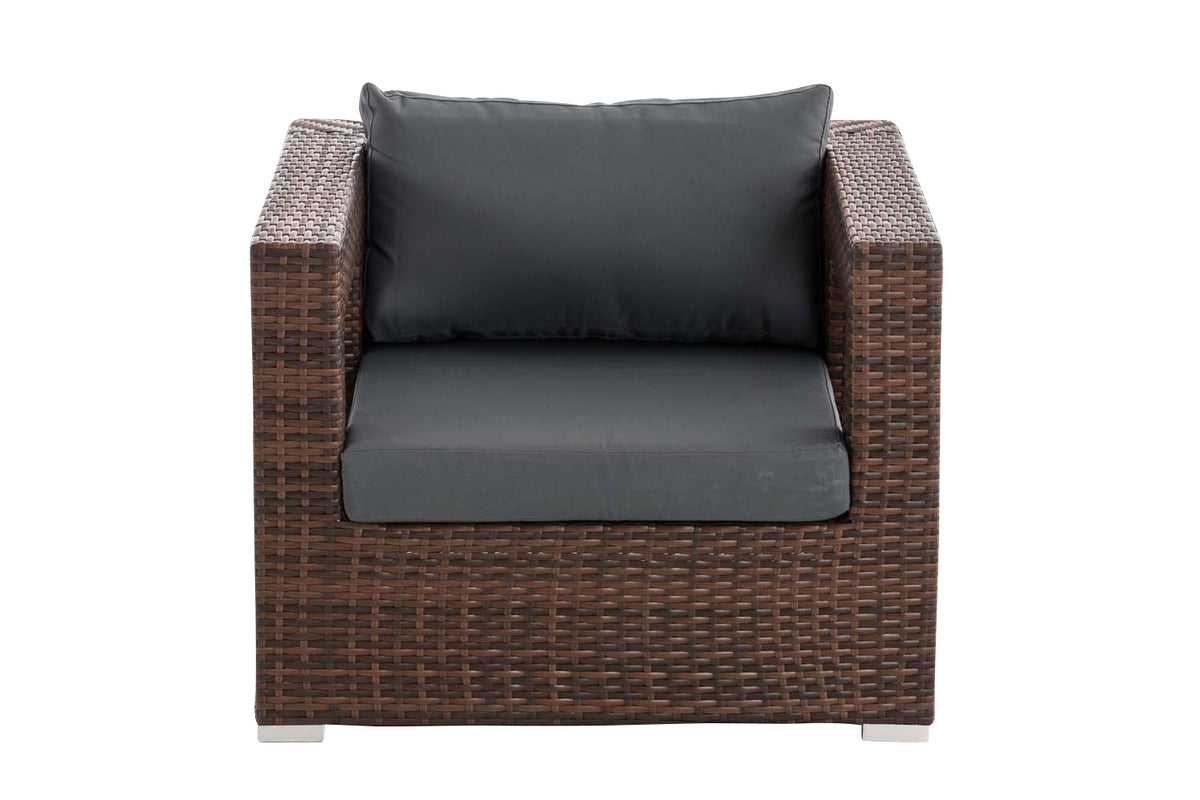 CLP Polyrattan Garten Sessel Honolulu eisengrau – Produktabbildung 2