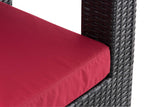 CLP Polyrattan Garten Sessel Honolulu rubinrot – Produktabbildung 10