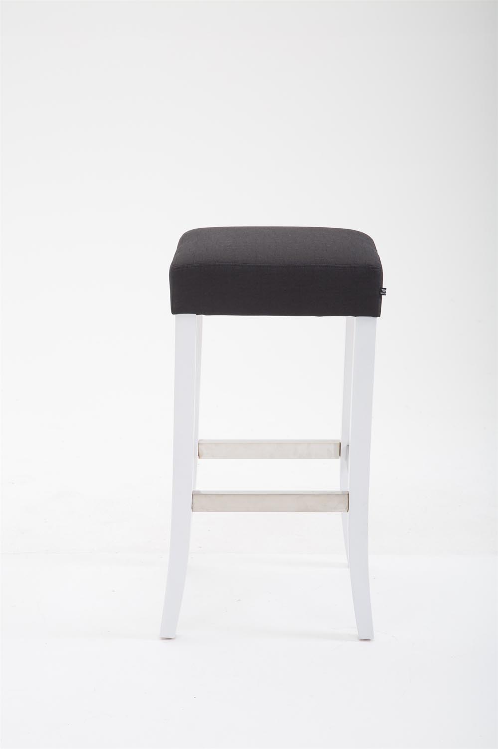 CLP 2er Set Barhocker Venta Stoff weiß – Produktabbildung 4