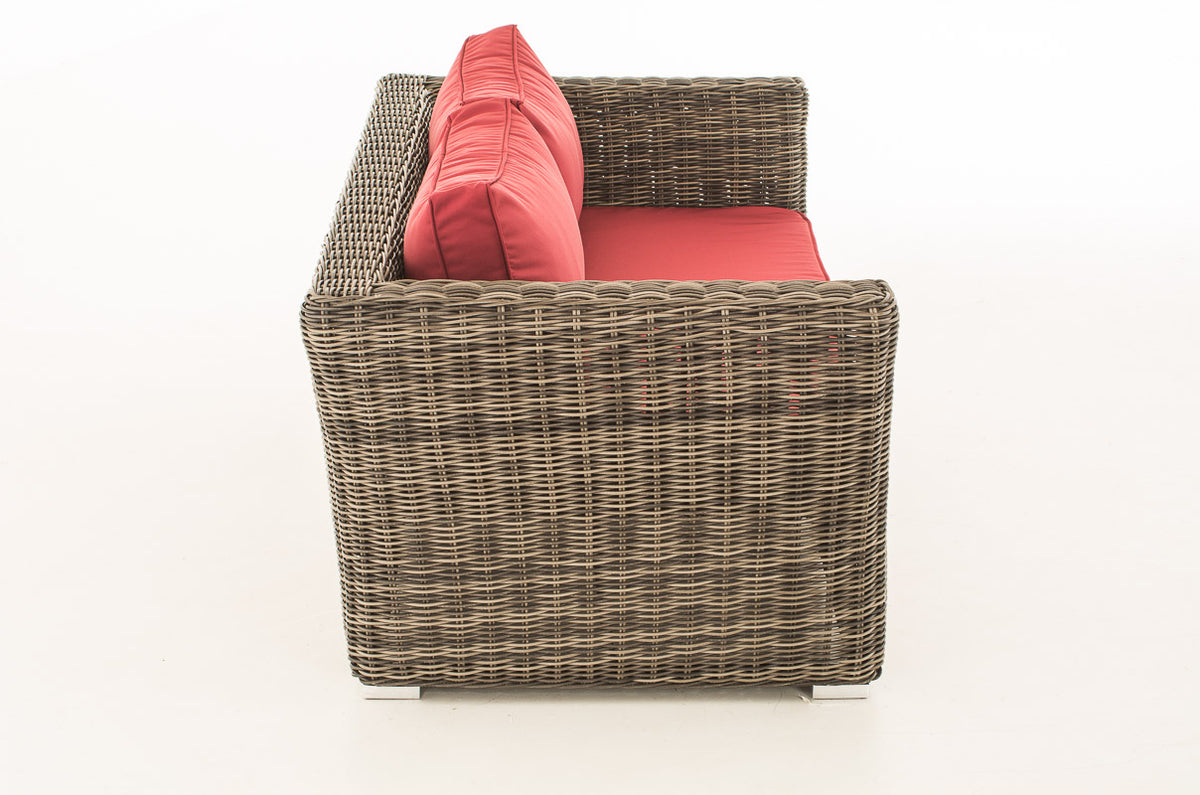 CLP 2er Sofa Mandal Rubinrot – Produktabbildung 3