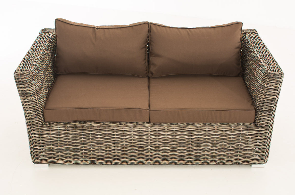 CLP 2er Sofa Mandal Terrabraun – Produktabbildung 2