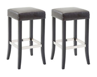 CLP 2er Set Barhocker Venta Kunstleder schwarz