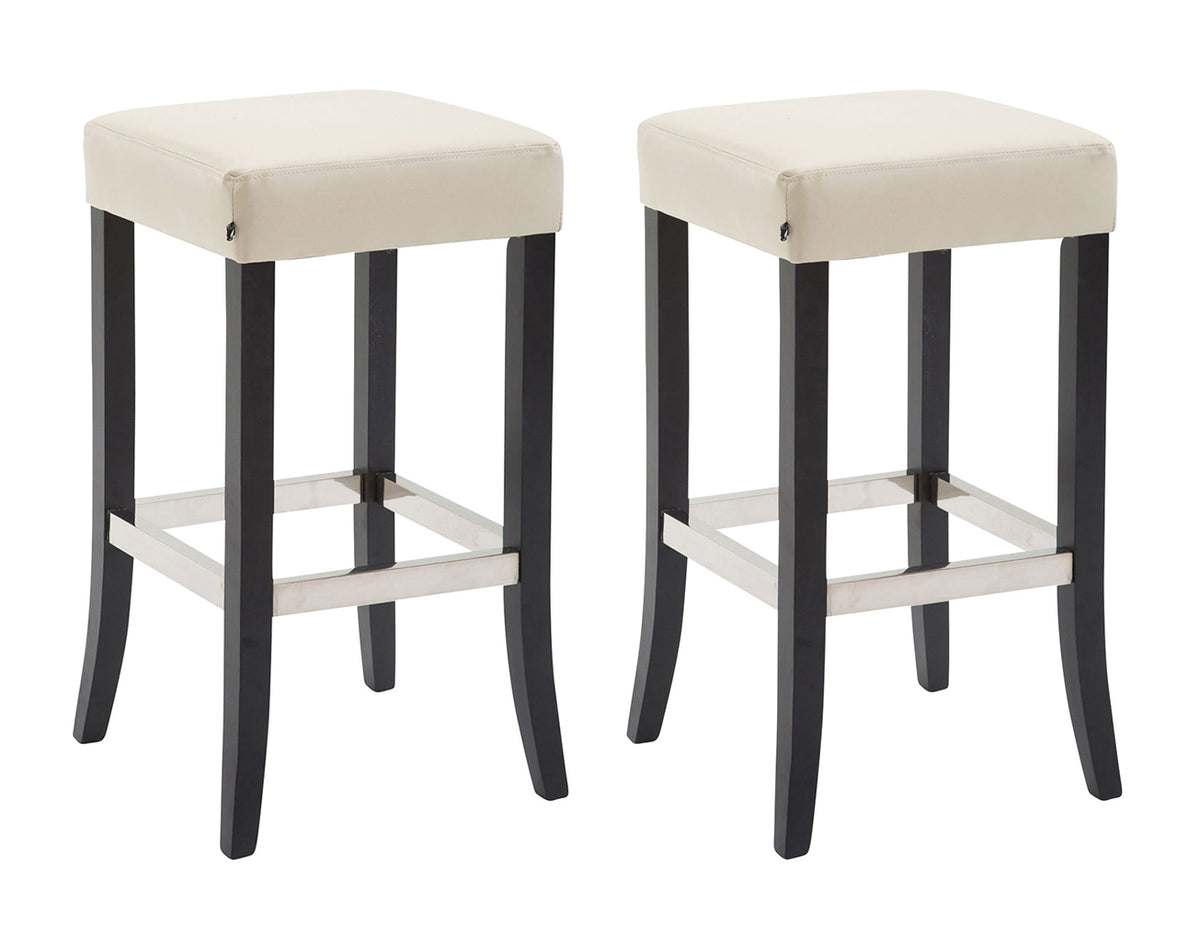 CLP 2er Set Barhocker Venta Kunstleder schwarz – Produktabbildung 3