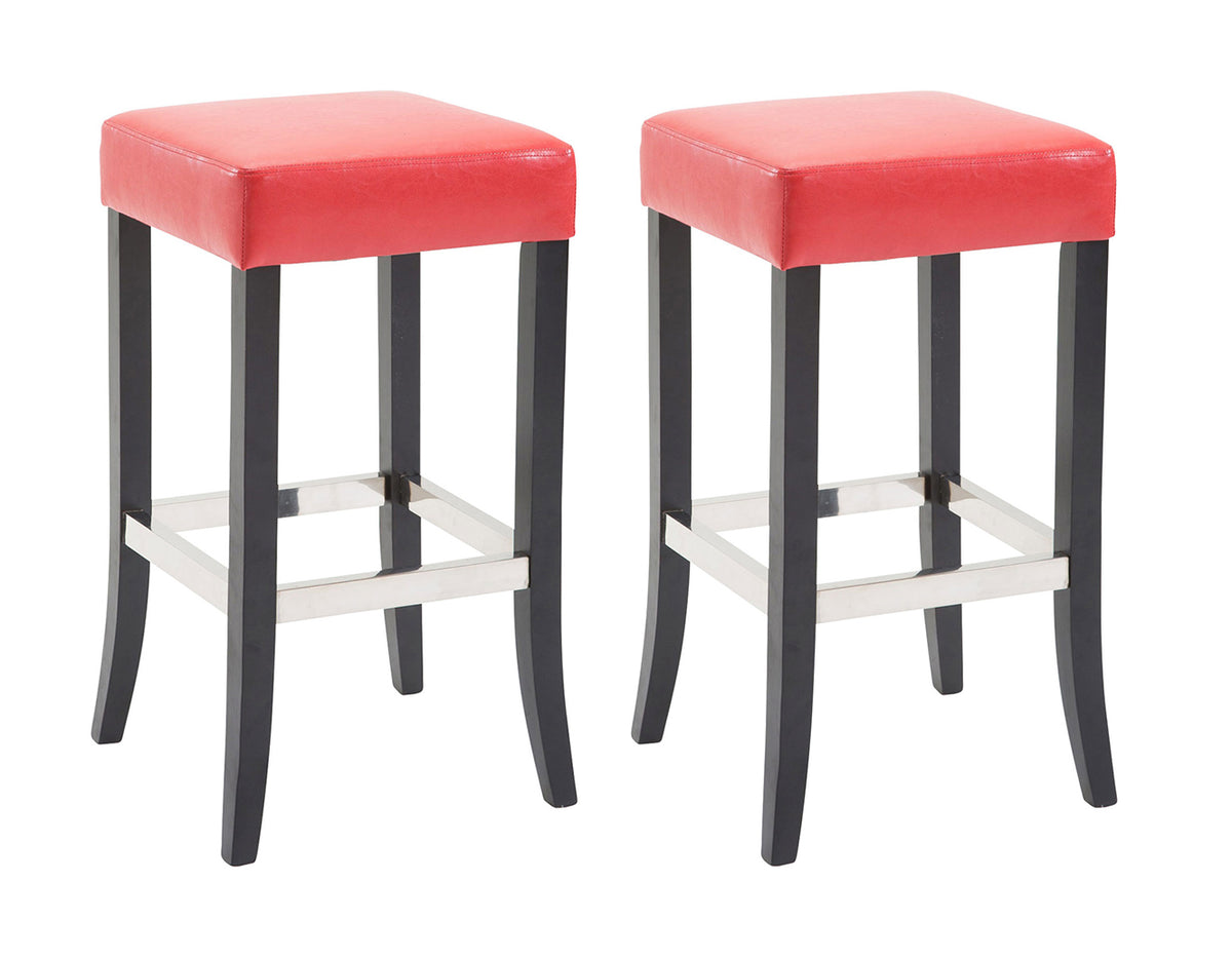 CLP 2er Set Barhocker Venta Kunstleder schwarz – Produktabbildung 7