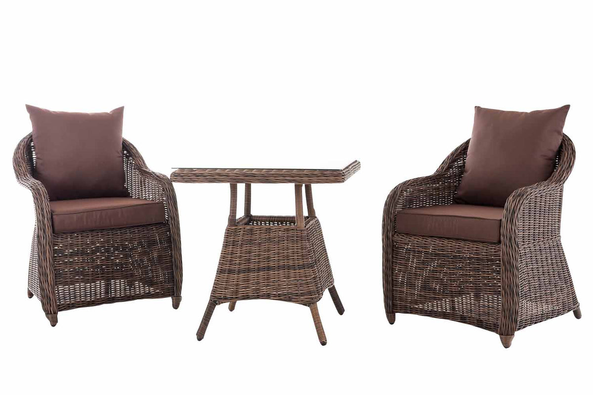 CLP Sitzgruppe Hinna 5mm terrabraun – Produktabbildung 2