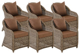 CLP 6er Set Sessel Stavanger Terrabraun – Produktabbildung 9