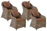 CLP 4er Set Sessel Stavanger / Farsund Terrabraun – Produktabbildung 9