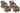 CLP 4er Set Sessel Stavanger / Farsund Eisengrau