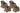 CLP 4er Set Sessel Stavanger / Farsund Anthrazit