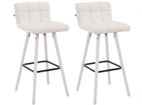 CLP 2er Set Barhocker Lincoln V2 weiß