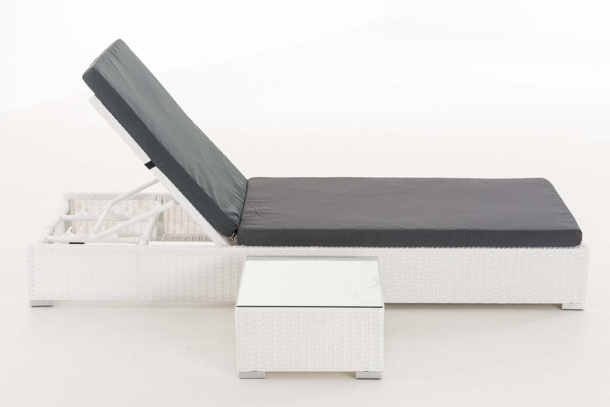 CLP Sonnenliege Nadi mit Tisch eisengrau – Produktabbildung 8