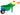 Large colorful garden wheelbarrow green