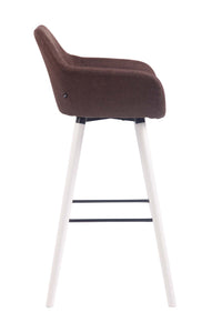 CLP Barhocker Adelaide Stoff weiß – Produktabbildung 8