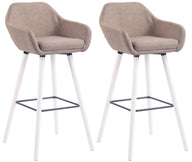 CLP 2er Set Barhocker Adelaide weiß