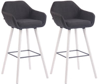 CLP 2er Set Barhocker Adelaide weiß – Produktabbildung 6