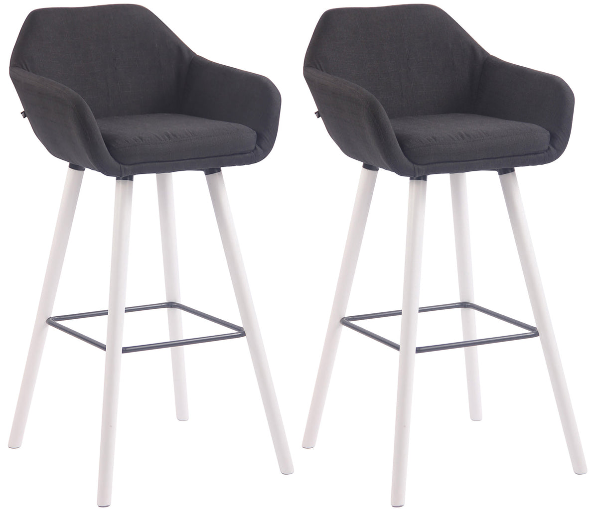 CLP 2er Set Barhocker Adelaide weiß – Produktabbildung 6