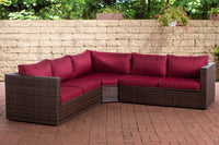 CLP Ecksofa Tibera rubinrot